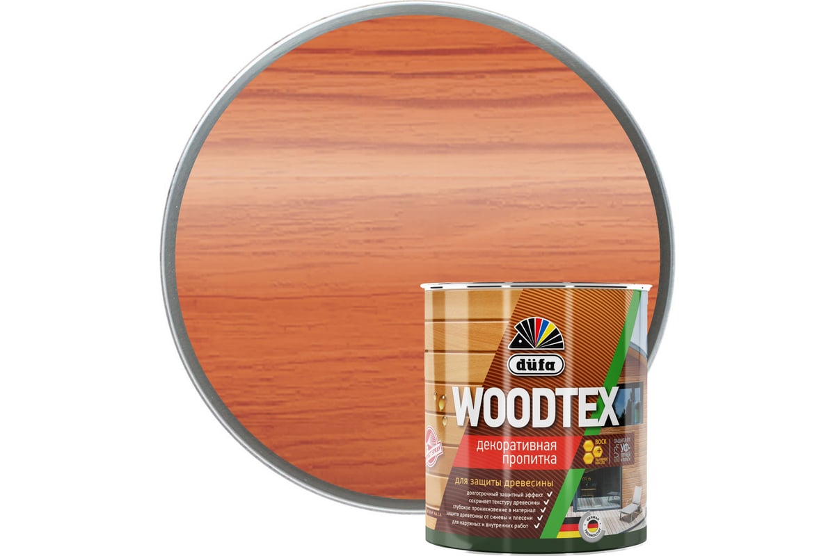 Купить Dufa Пропитка WOOD TEX рябина 0,9л Dufa Пропитка WOOD TEX рябина 0,9л