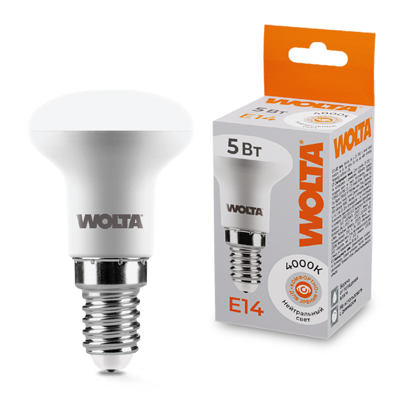 картинка Лампа LED WOLTA 25S39R5E14 4000K от магазина pro-decor.kz