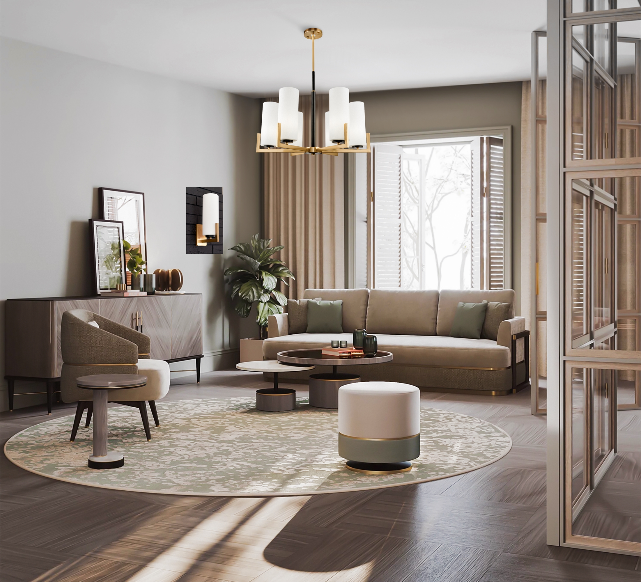 картинка Подвесная люстра Maytoni Fortano MOD089PL-06BS от магазина pro-decor.kz