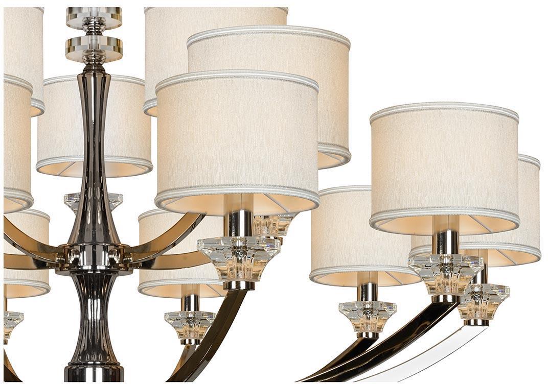 картинка Подвесная люстра iLamp Oxford 85175/10+5 CR от магазина pro-decor.kz