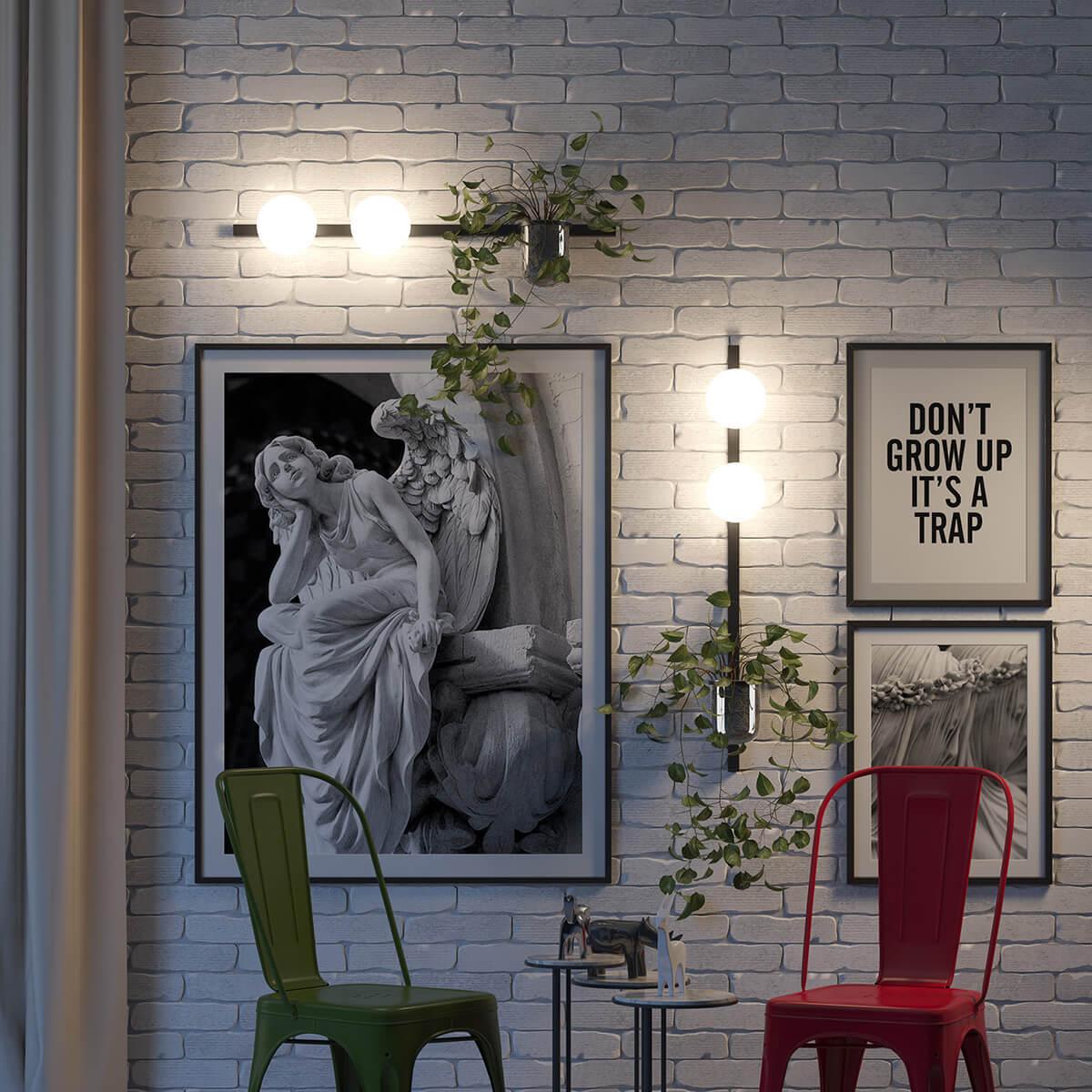 картинка Настенный светильник Odeon Light Walli Flower 4681/2W от магазина pro-decor.kz