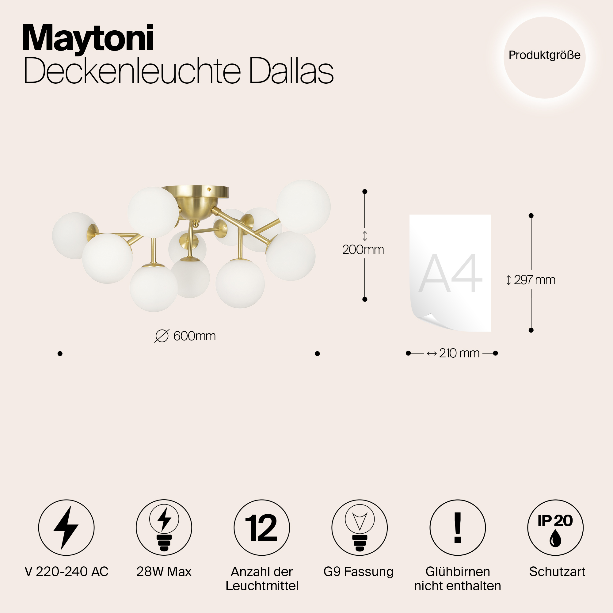 картинка Потолочная люстра  Maytoni MOD545CL-12BS от магазина pro-decor.kz