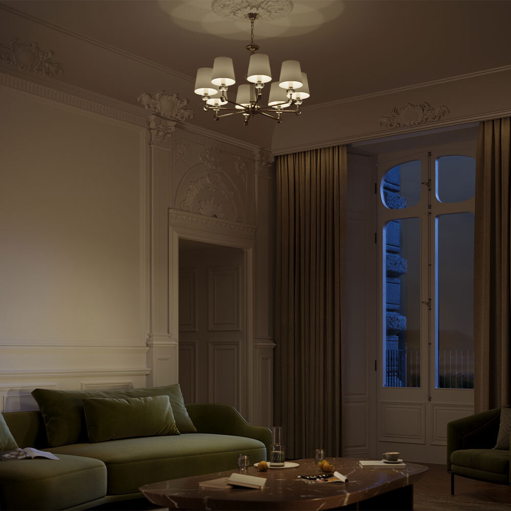 картинка Подвесная люстра Maytoni Riverside MOD018PL-06CH от магазина pro-decor.kz