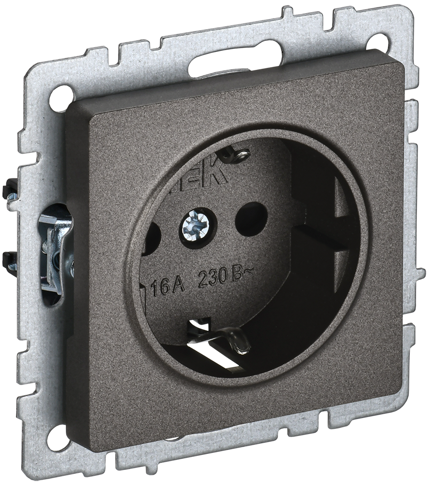 картинка BRITE Роз. с з/к без з/ш 16А РС11-1-0-БрТБ бр. IEK от магазина pro-decor.kz