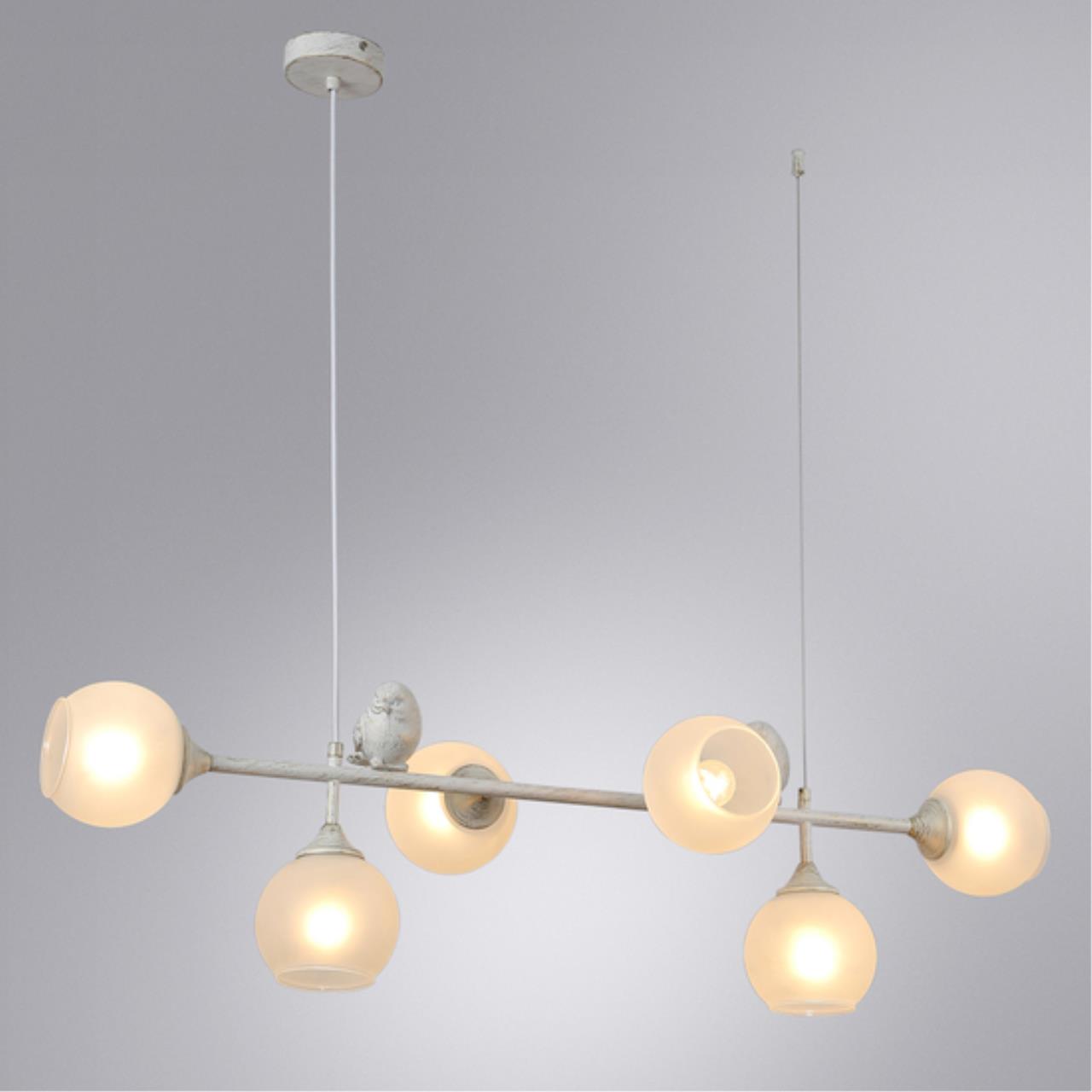 картинка Подвесная люстра Arte Lamp Gemelli A2150SP-6WG магазин pro-decor.kz являющийся официальным дистрибьютором в Казахстане картинка Подвесная люстра Arte Lamp Gemelli A2150SP-6WG от магазина pro-decor.kz