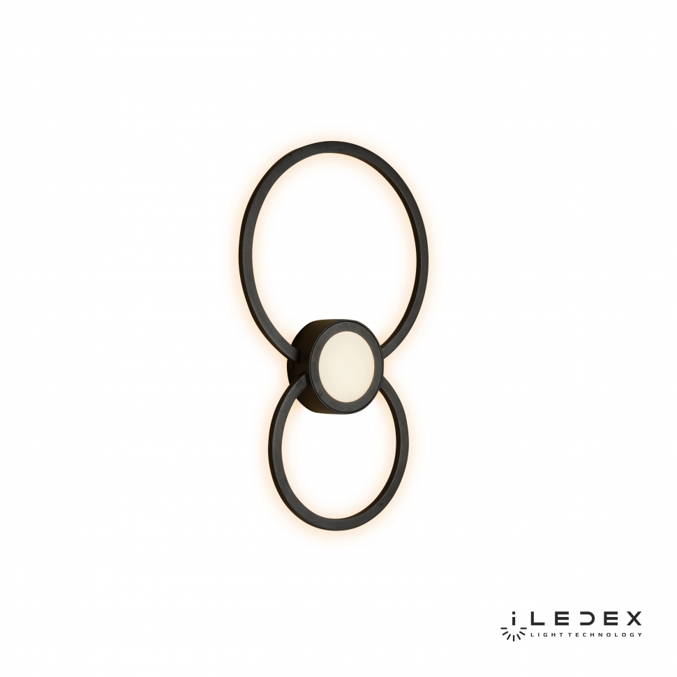 картинка Настенно-потолочный светодиодный светильник iLedex Galaxy X046124 24W 3000K BK от магазина pro-decor.kz