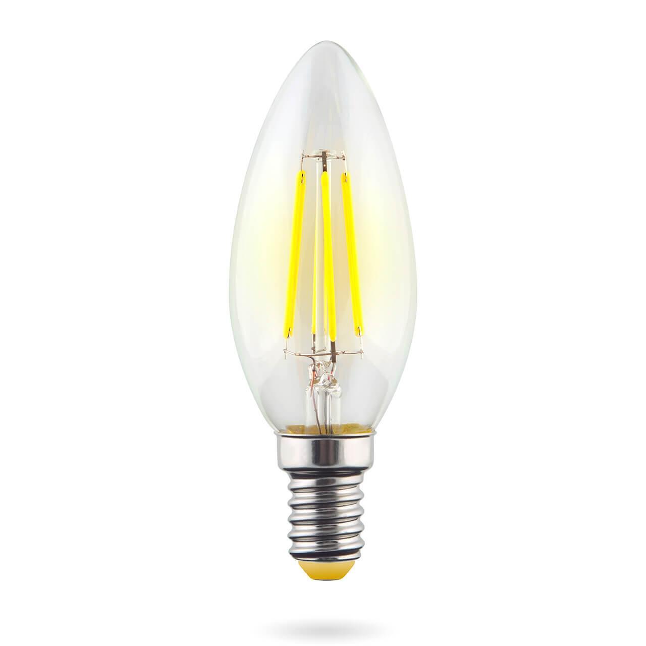картинка Лампа светодиодная филаментная Voltega E14 6W 4000К прозрачная VG10-C1E14cold6W-F 7020 от магазина pro-decor.kz