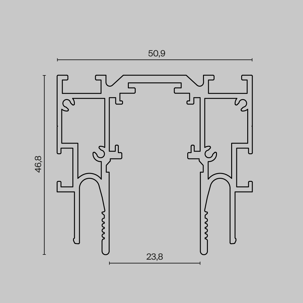картинка Шинопровод Technical TRX034-SCCL-422B от магазина pro-decor.kz