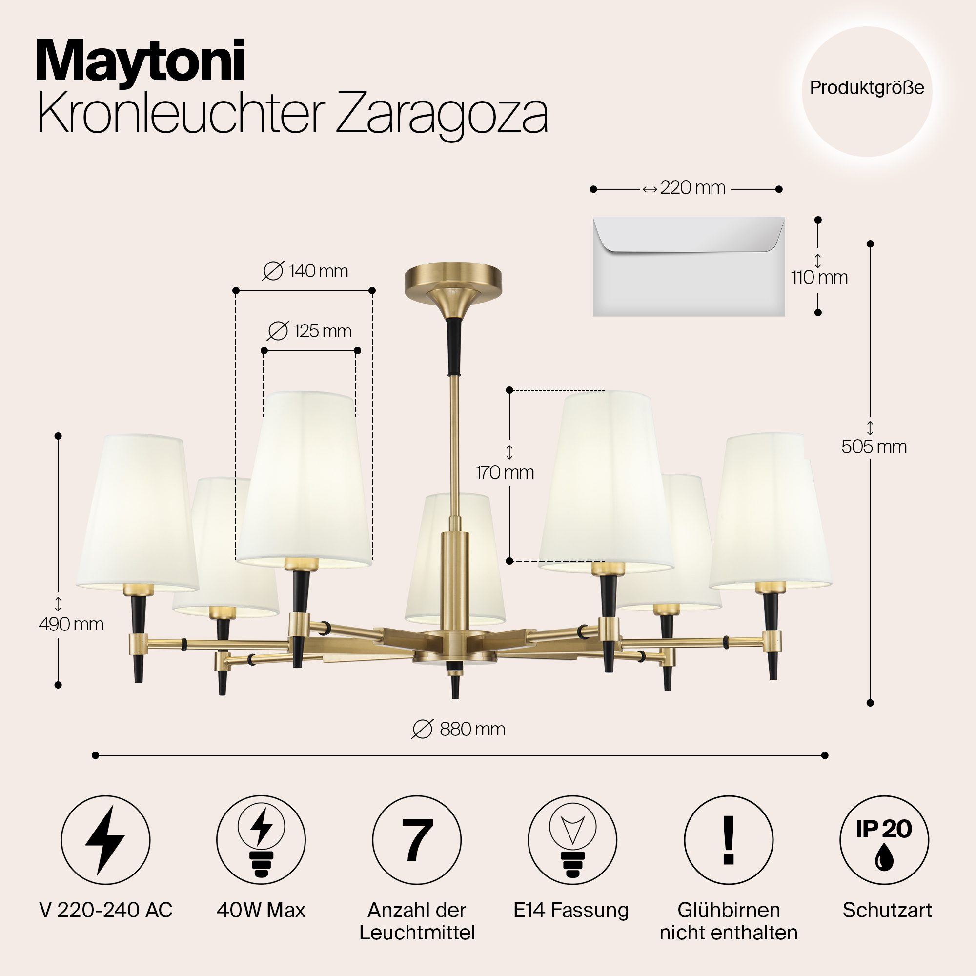 картинка Подвесная люстра Maytoni Zaragoza H001CL-07BS магазин pro-decor.kz являющийся официальным дистрибьютором в Казахстане картинка Подвесная люстра Maytoni Zaragoza H001CL-07BS от магазина pro-decor.kz