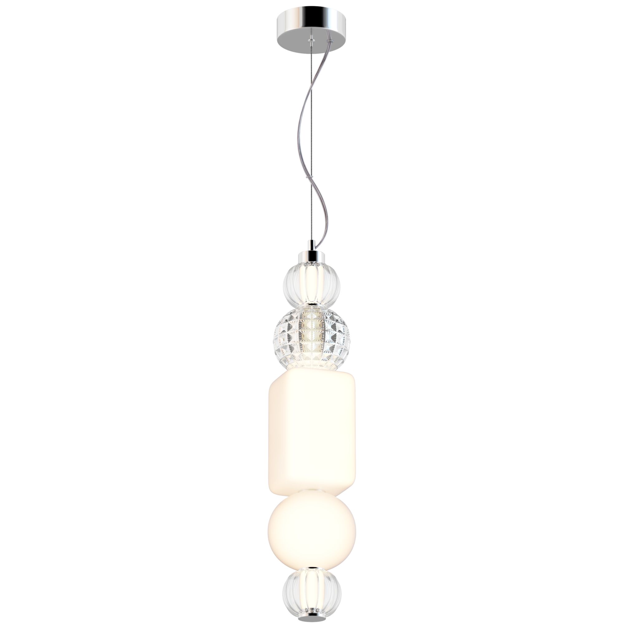 картинка Подвесной светодиодный светильник Maytoni Collar P069PL-L35CH3K от магазина pro-decor.kz
