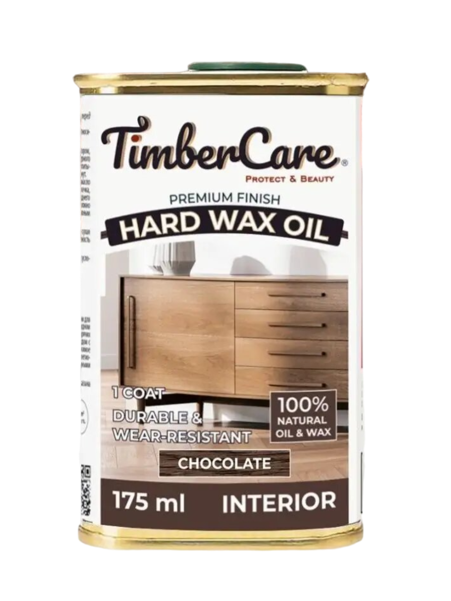 Купить Защитное масло с твердым воском TimberCare Hard Wax Oil (цвет- Шоколадный- Chocolate), банка 0,175л Защитное масло с твердым воском TimberCare Hard Wax Oil (цвет- Шоколадный- Chocolate), банка 0,175л