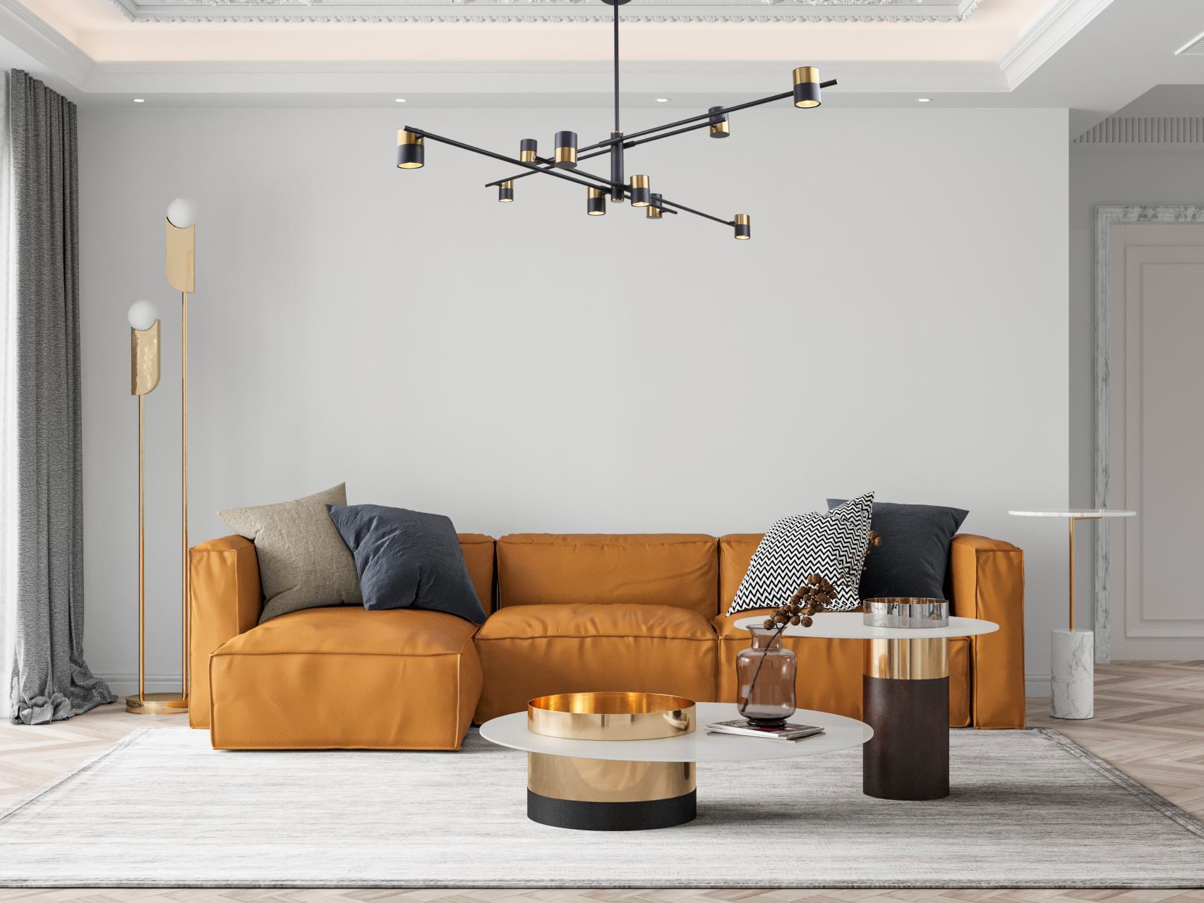 картинка Потолочная люстра Chart 3092-8P от магазина pro-decor.kz