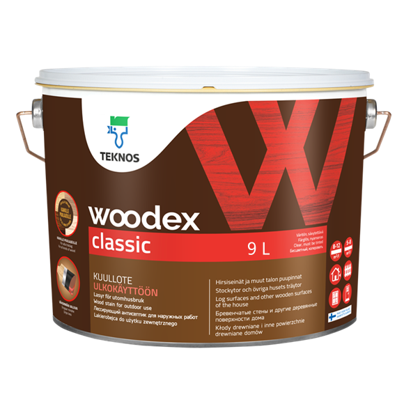 Купить WOODEX CLASSIC CLEAR лессирующее средство для древесины 9 WOODEX CLASSIC CLEAR лессирующее средство для древесины 9