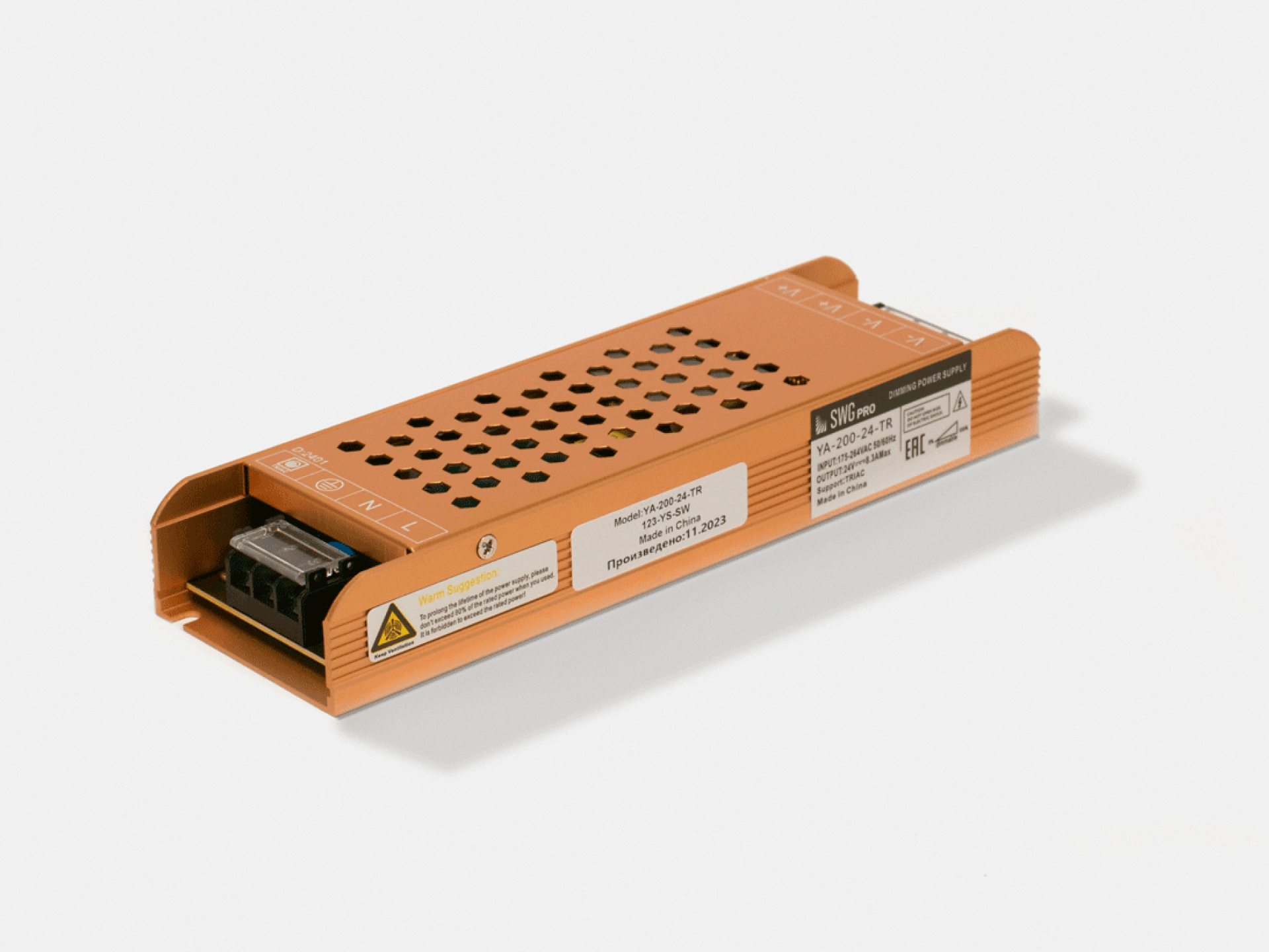 картинка Блок питания для светодиодной ленты, с диммированием TRIAC 200Вт, 24В от магазина pro-decor.kz