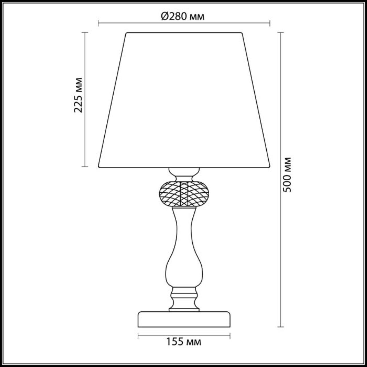 картинка Настольная лампа Odeon Light Classic Gaellori 3393/1T от магазина pro-decor.kz