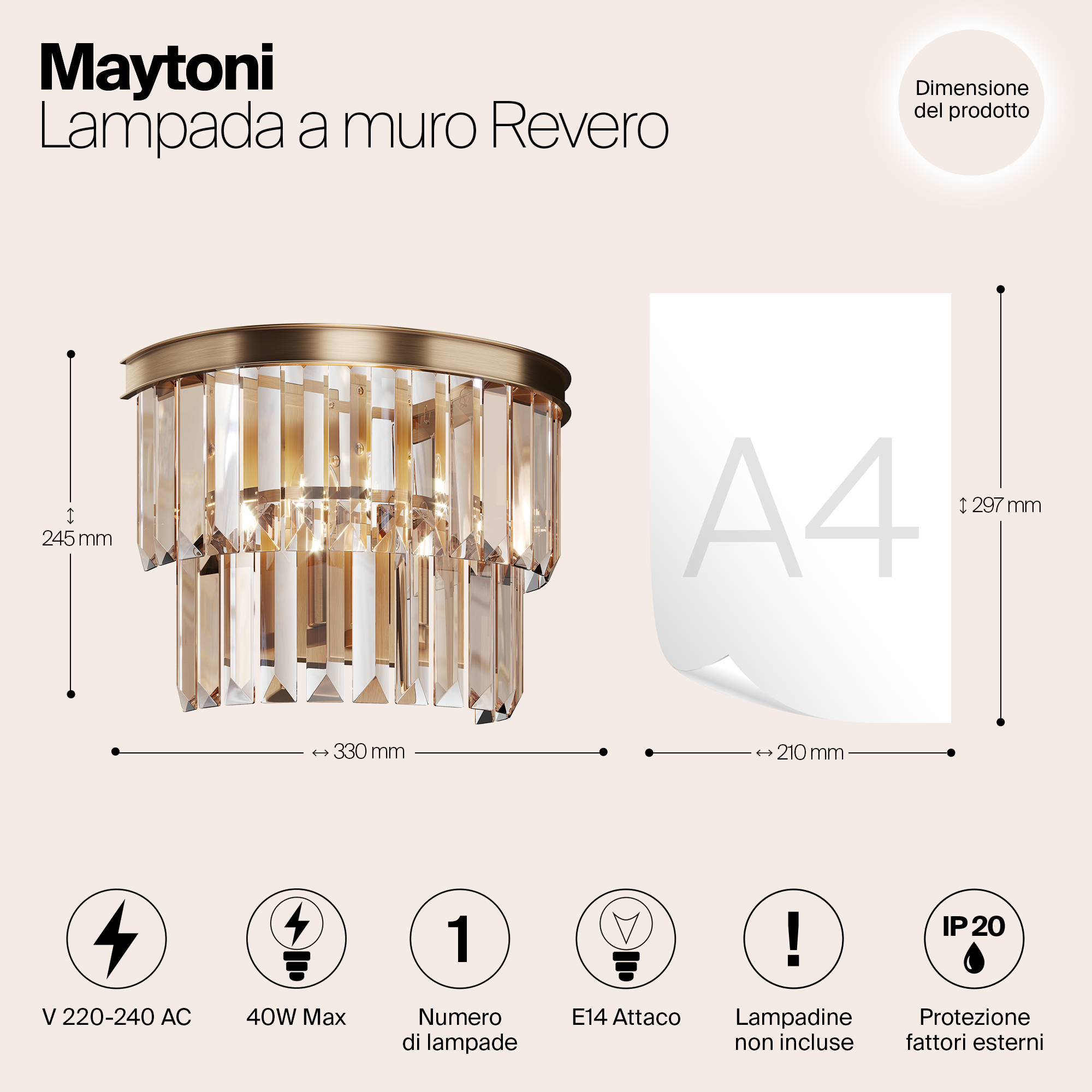 картинка Настенный светильник (бра) Maytoni MOD085WL-01G магазин pro-decor.kz являющийся официальным дистрибьютором в Казахстане картинка Настенный светильник (бра) Maytoni MOD085WL-01G от магазина pro-decor.kz
