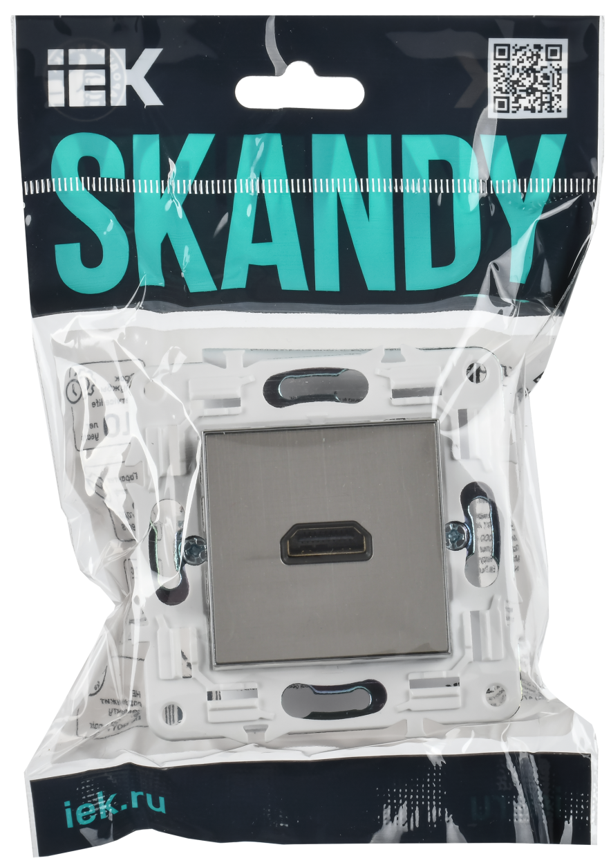 картинка SKANDY Роз. HDMI SK-H01N никель IEK от магазина pro-decor.kz