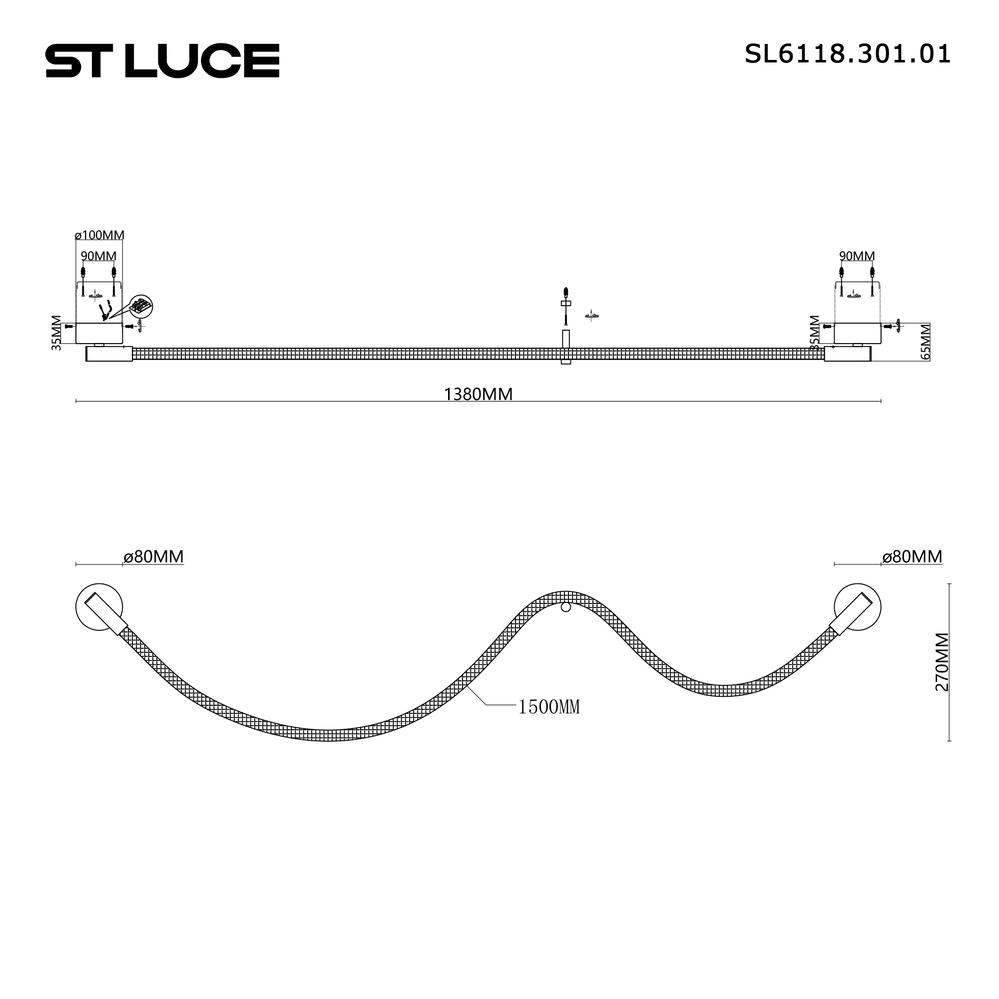 картинка SL6118.301.01 Светильник настенный ST-Luce  от магазина pro-decor.kz
