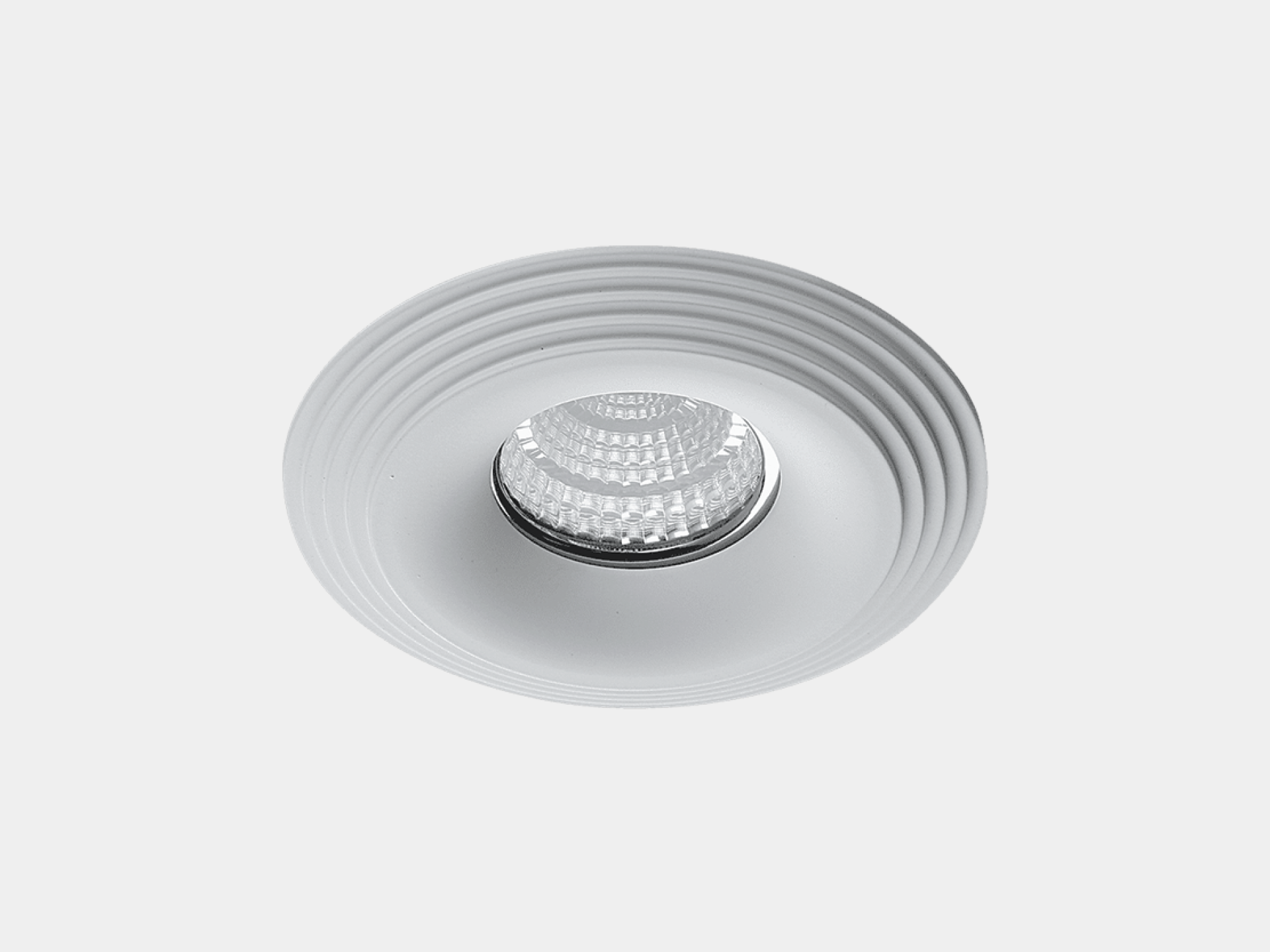 картинка NC1760R-FW Встраиваемая рамка мат бел MR16 /INE-R5-F/ от магазина pro-decor.kz