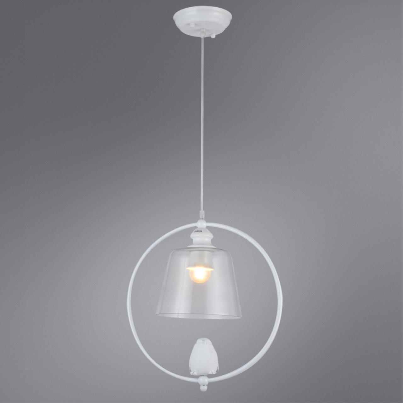 картинка Подвесной светильник Arte Lamp Passero A4289SP-1WH магазин pro-decor.kz являющийся официальным дистрибьютором в Казахстане картинка Подвесной светильник Arte Lamp Passero A4289SP-1WH от магазина pro-decor.kz