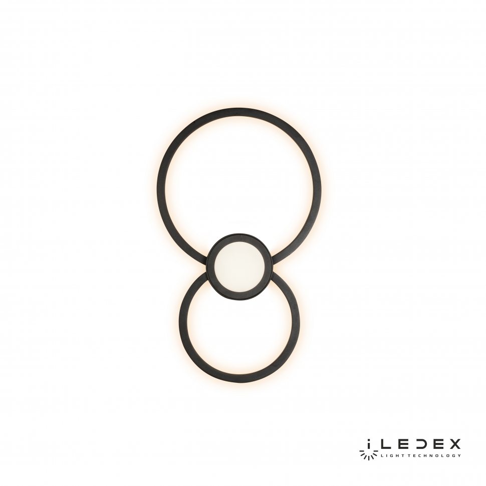 картинка Настенно-потолочный светодиодный светильник iLedex Galaxy X046124 24W 3000K BK от магазина pro-decor.kz