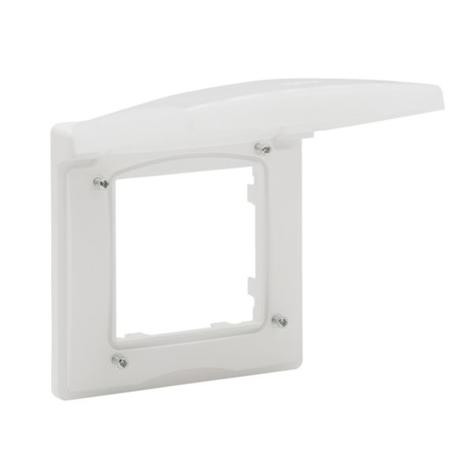 картинка NILOE STEP Рамка 1 пост IP44, цвет Белый от магазина pro-decor.kz