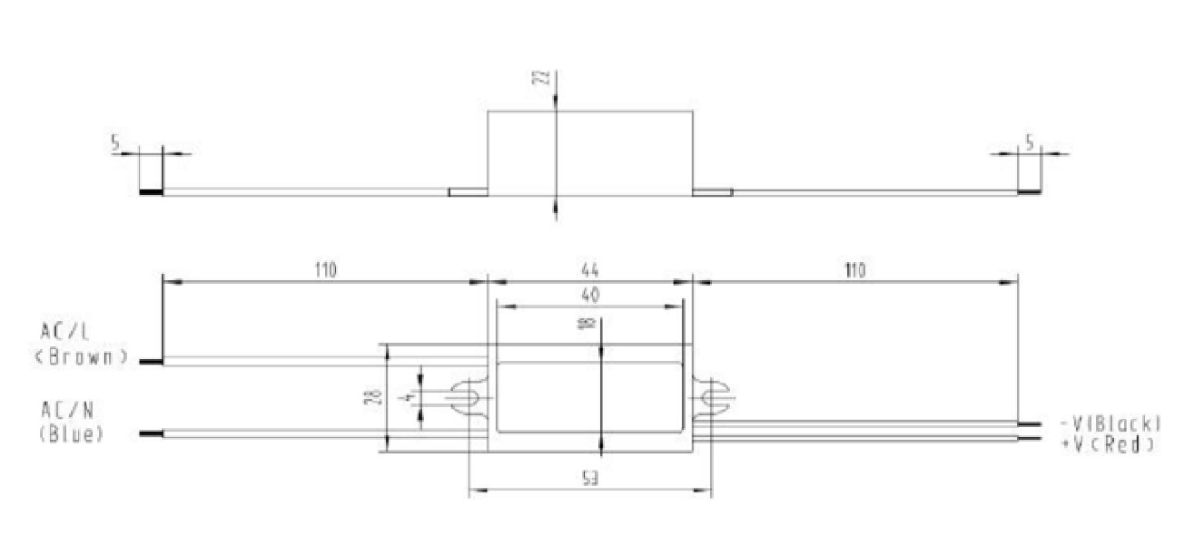 картинка Блок Питания для ленты IP 67 пластик 5 W, 12V от магазина pro-decor.kz