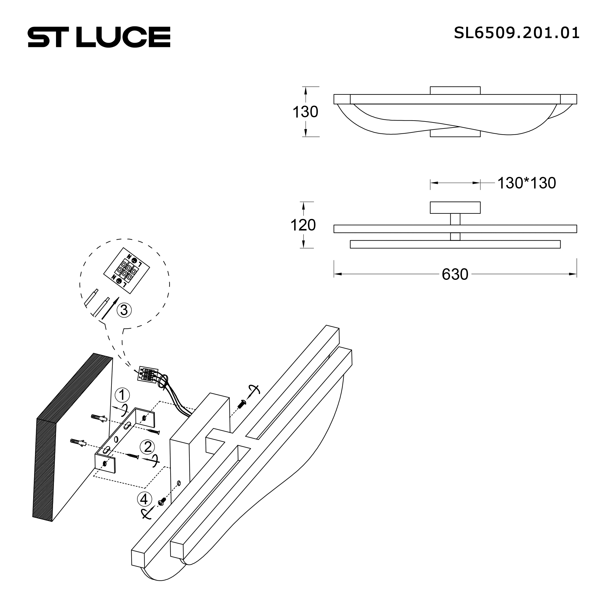 картинка SL6509.201.01 Светильник настенный ST-Luce  от магазина pro-decor.kz