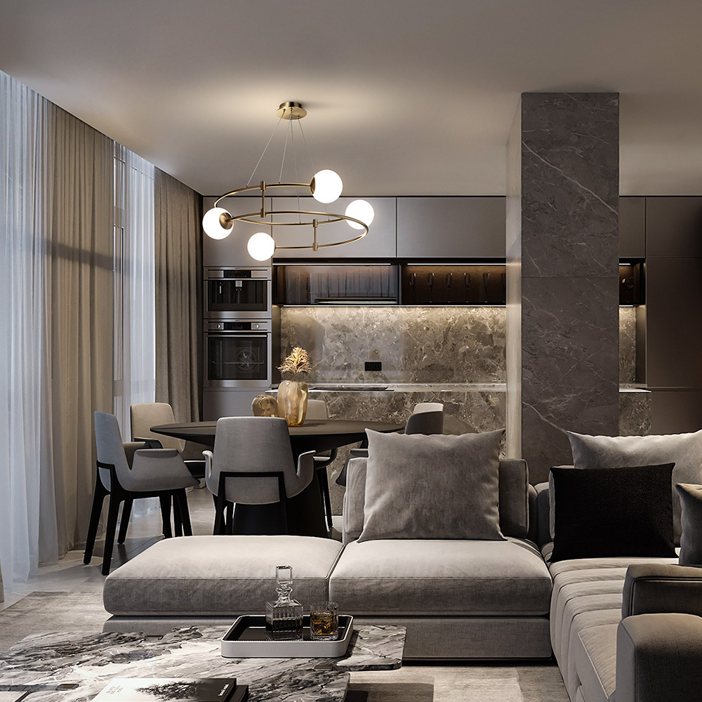 картинка Люстра Maytoni MOD317PL-04G от магазина pro-decor.kz