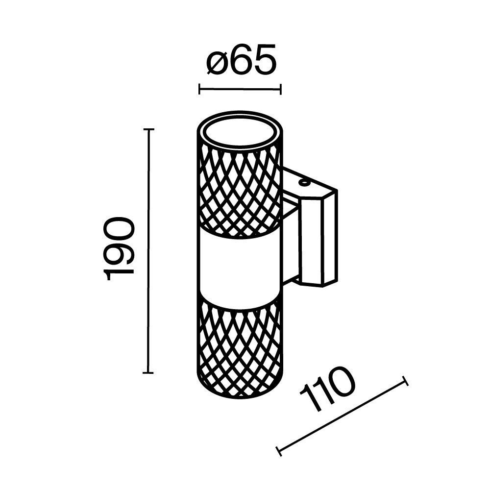 картинка Настенный светильник Outdoor O583WL-02B от магазина pro-decor.kz