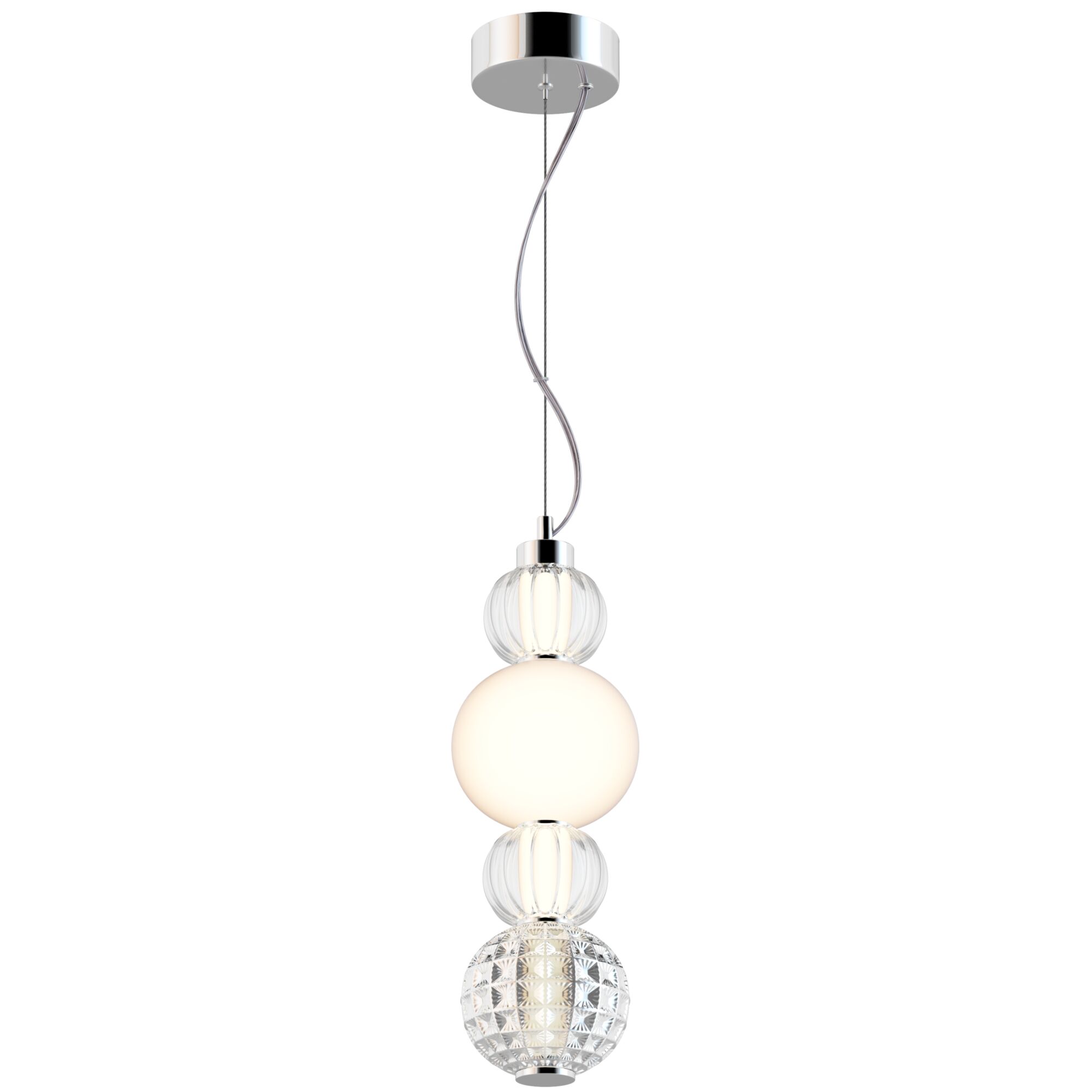 картинка Подвесной светодиодный светильник Maytoni Collar P069PL-L17CH3K от магазина pro-decor.kz