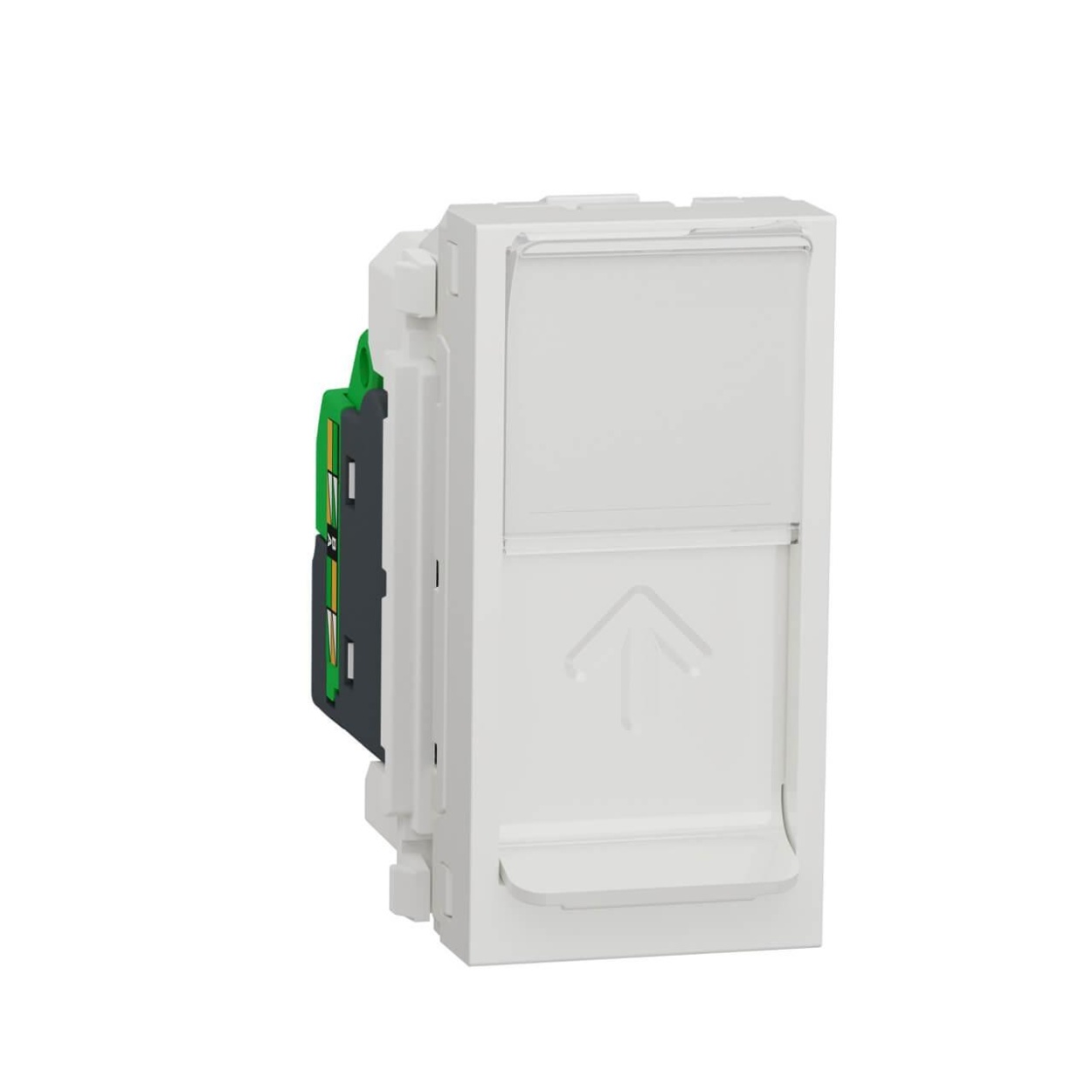 картинка Розетка компьютерная RJ45 Schneider Electric Unica Modular Cat. 5e UTP NU341018 от магазина pro-decor.kz