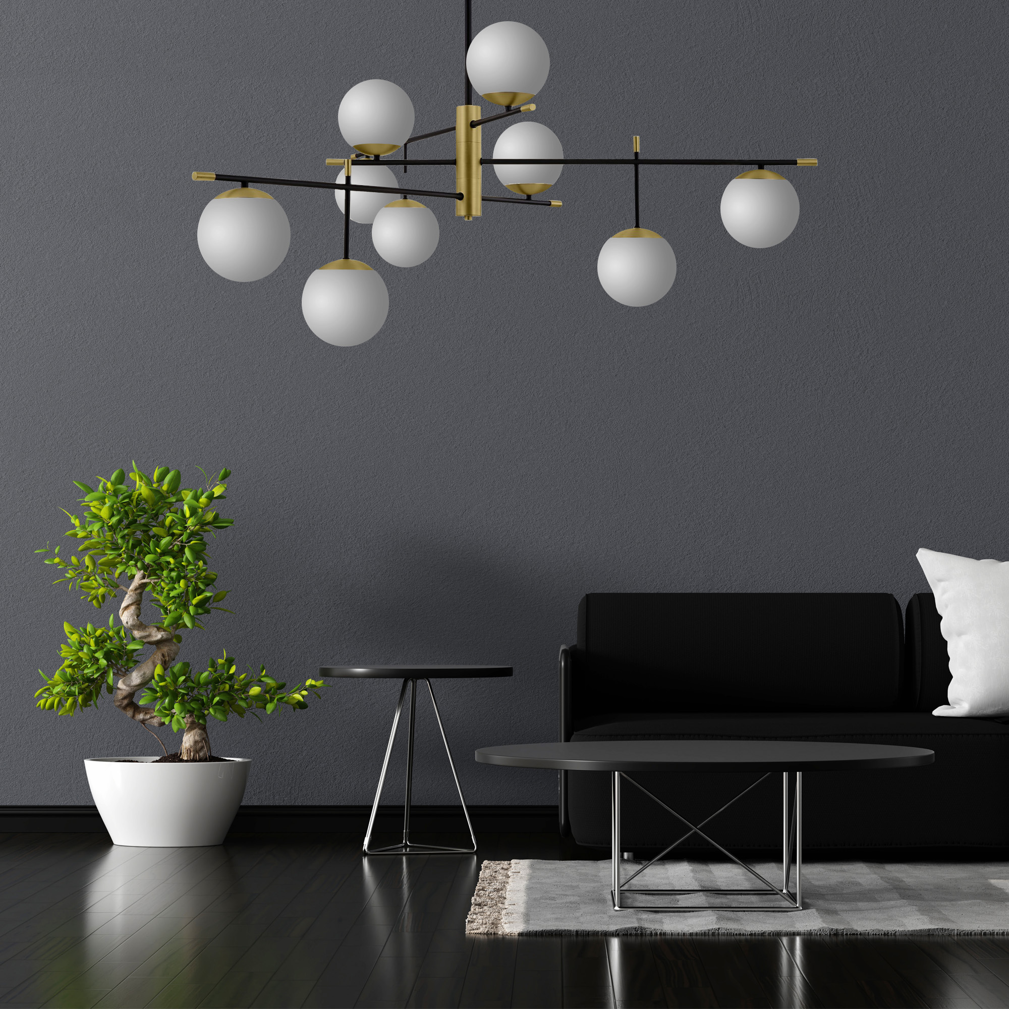 картинка Подвесной светильник Maytoni Nostalgia MOD048PL-09G от магазина pro-decor.kz