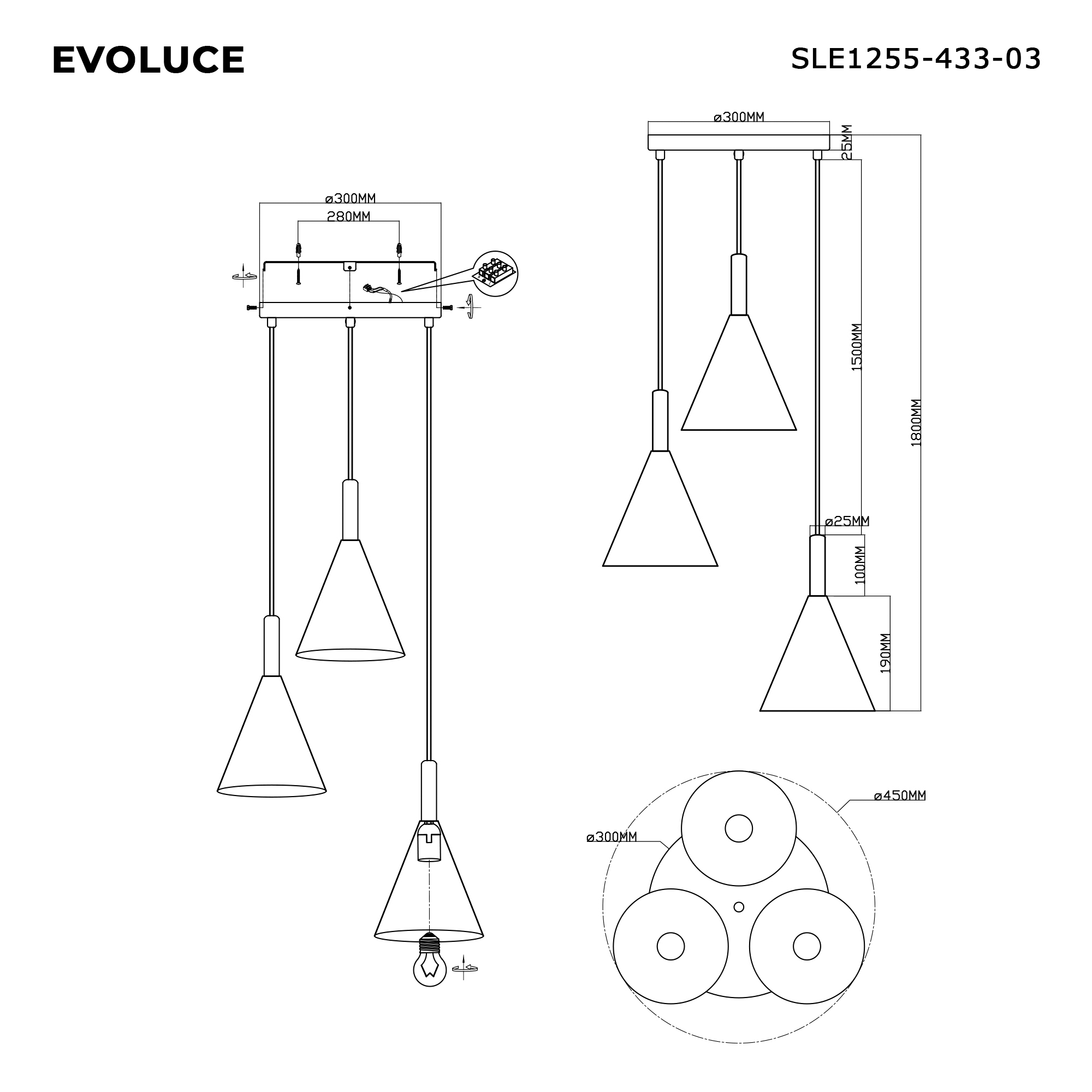 картинка SLE1255-433-03 Светильник подвесной от магазина pro-decor.kz