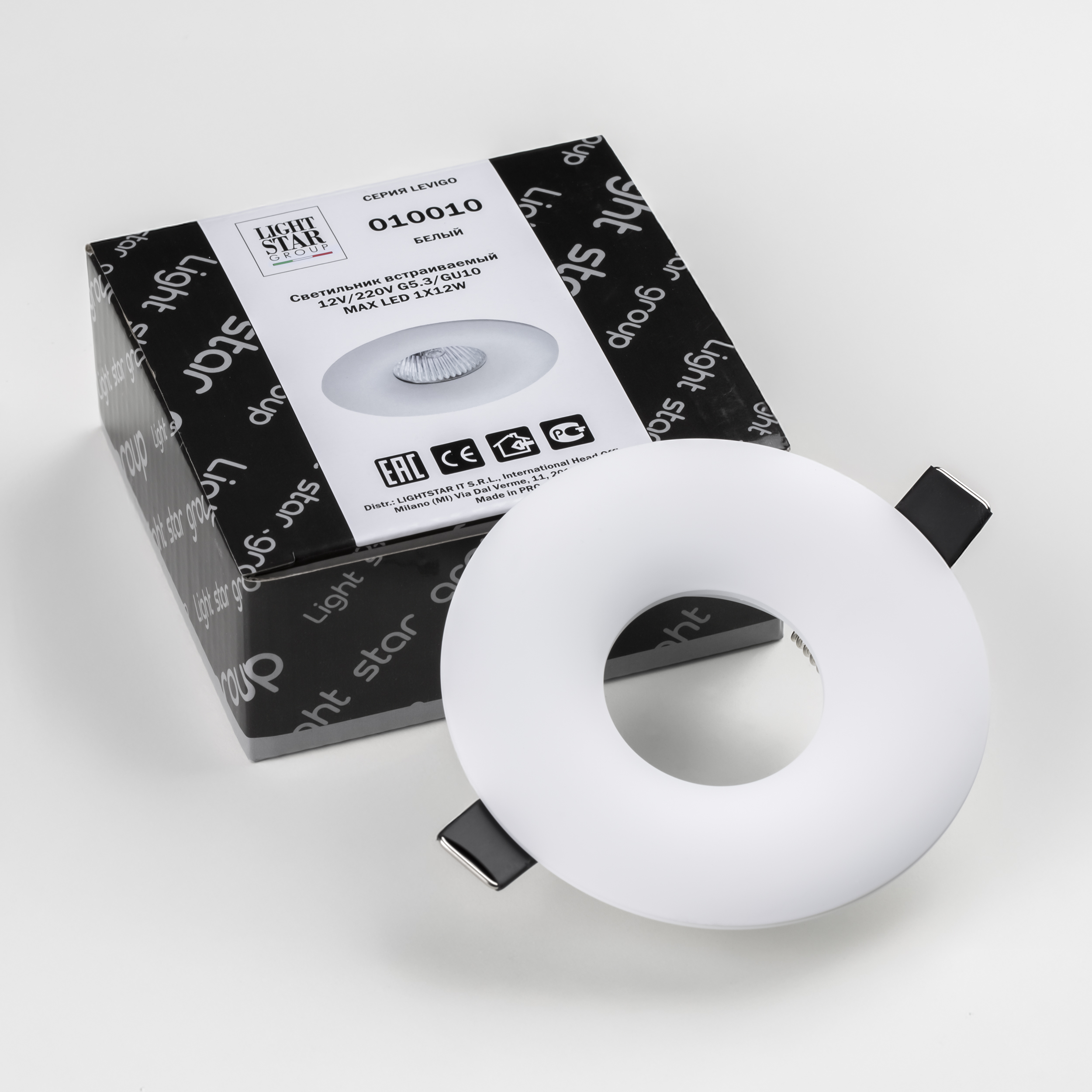 картинка Встраиваемый светильник Lightstar Levigo 010010 магазин pro-decor.kz являющийся официальным дистрибьютором в Казахстане картинка Встраиваемый светильник Lightstar Levigo 010010 от магазина pro-decor.kz