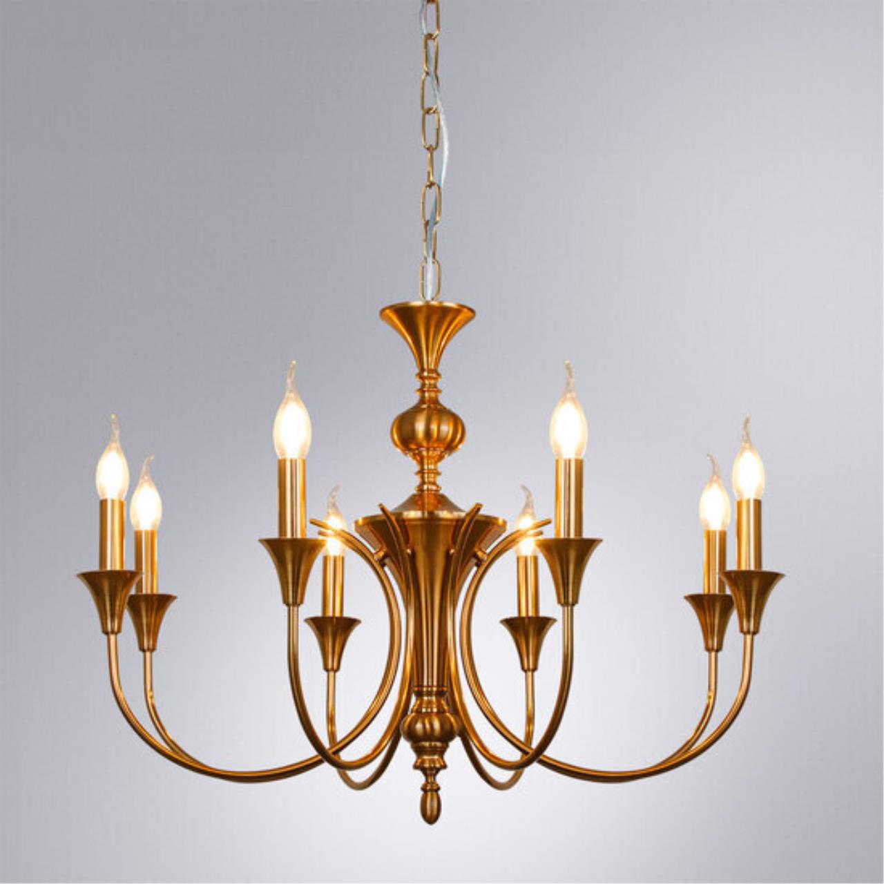 картинка Подвесная люстра Arte Lamp COLLINETTA A4094LM-8PB от магазина pro-decor.kz