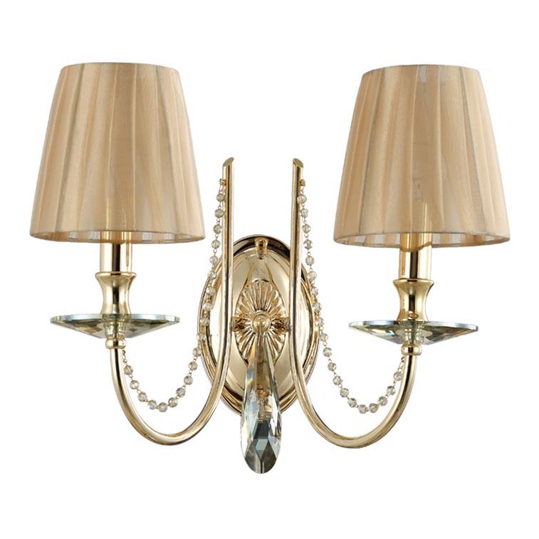 картинка Бра Crystal Lux VICTORIA AP2 GOLD/AMBER Crystal Lux 3340/402 от магазина pro-decor.kz