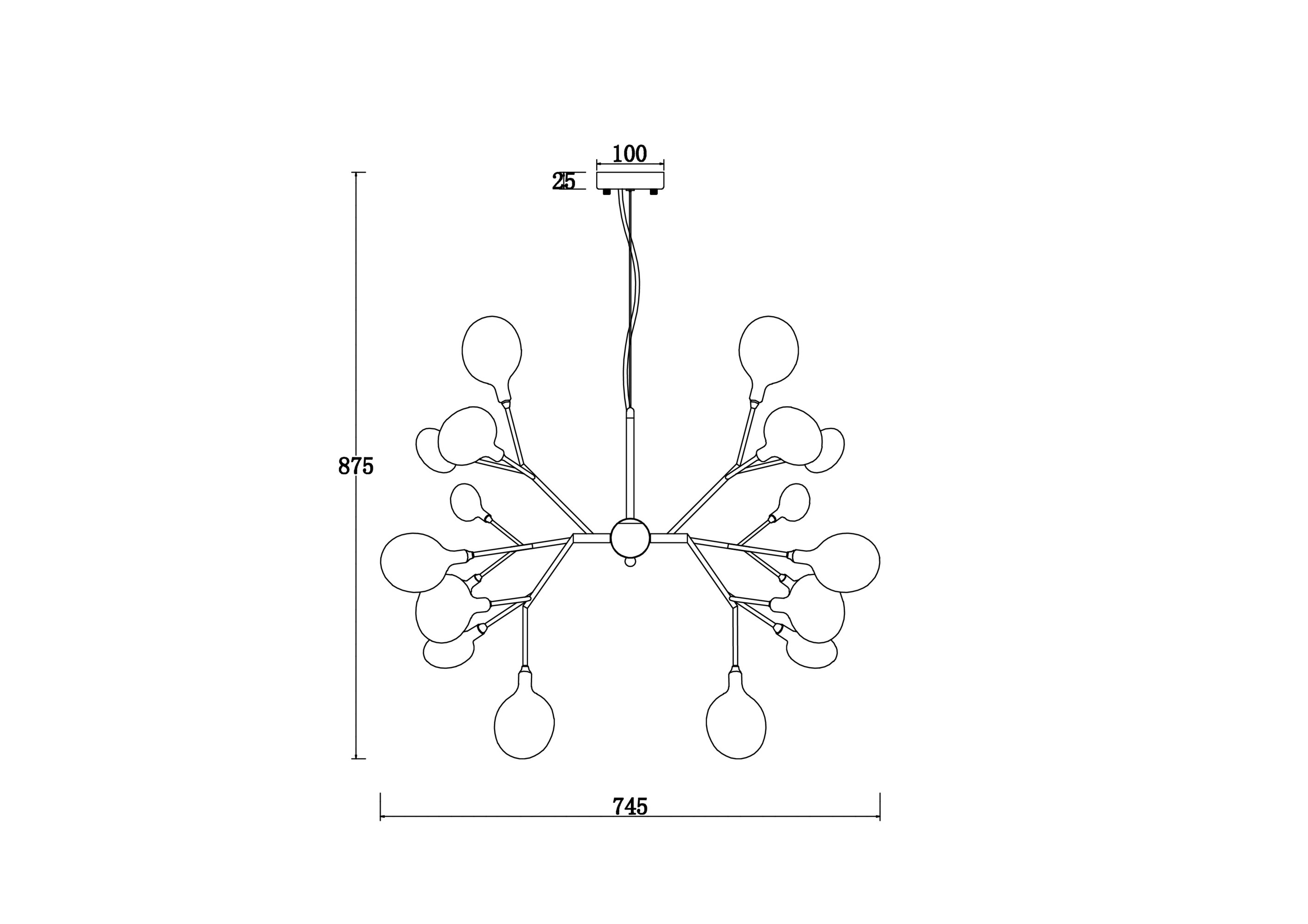 картинка Подвесной светильник Freya FR5049PL-27W от магазина pro-decor.kz