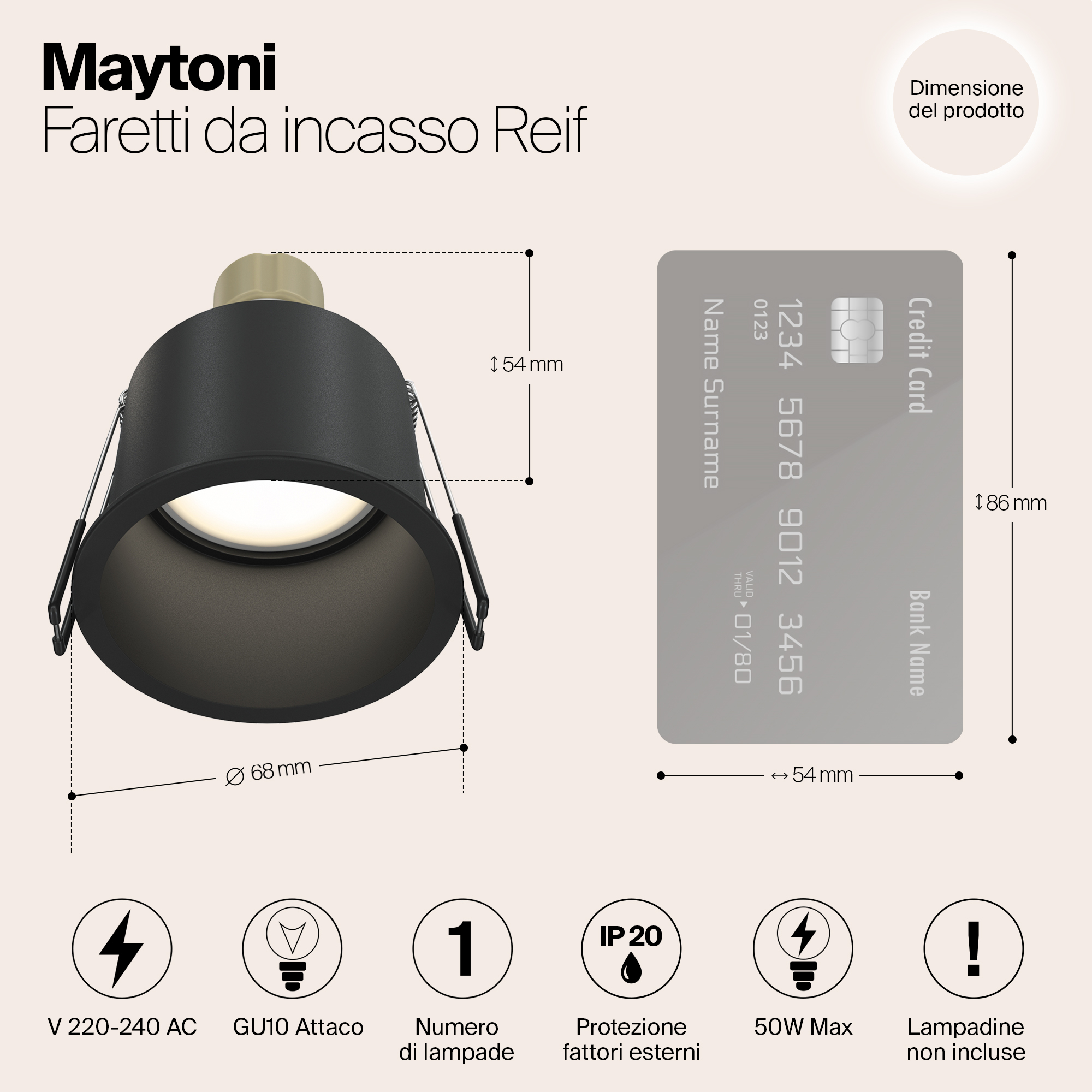 картинка Встраиваемый светильник Maytoni Reif DL049-01B магазин pro-decor.kz являющийся официальным дистрибьютором в Казахстане картинка Встраиваемый светильник Maytoni Reif DL049-01B от магазина pro-decor.kz