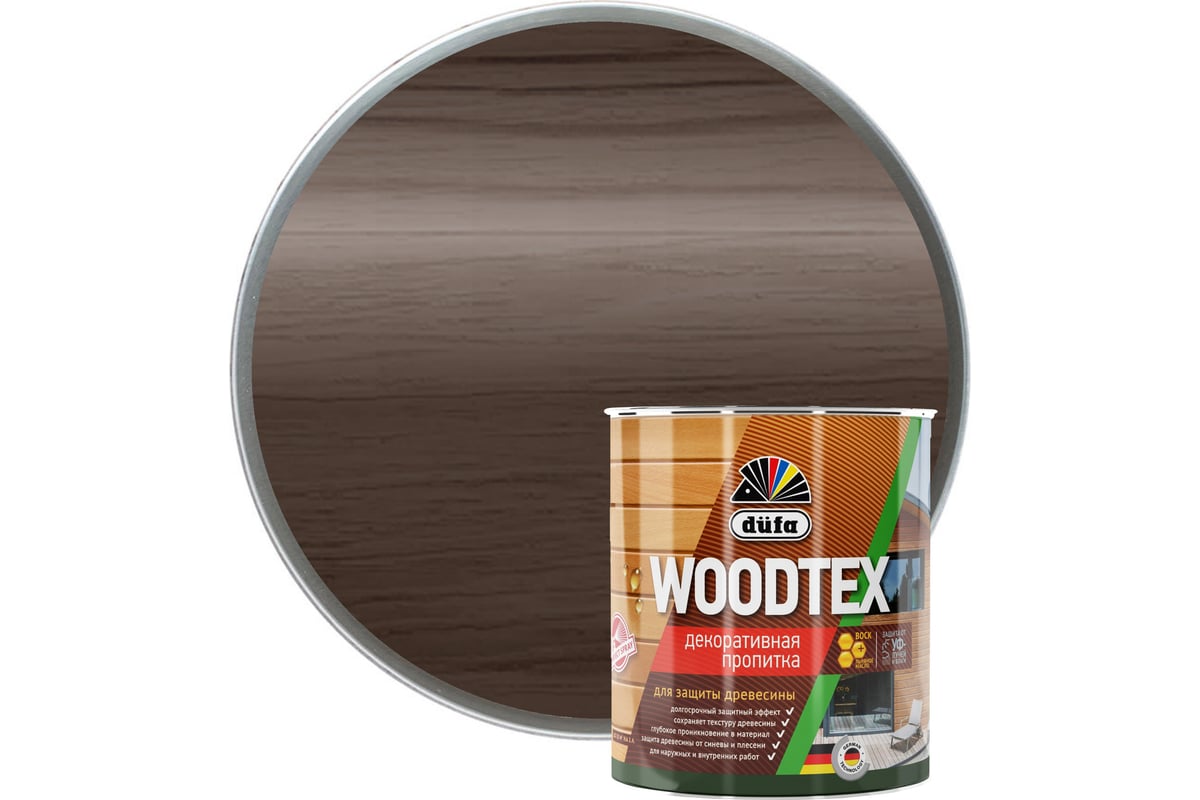 Купить Dufa Пропитка WOOD TEX палисандр 3л Dufa Пропитка WOOD TEX палисандр 3л