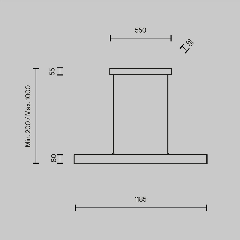 картинка Подвесной светодиодный светильник Maytoni Step P010PL-L30W от магазина pro-decor.kz