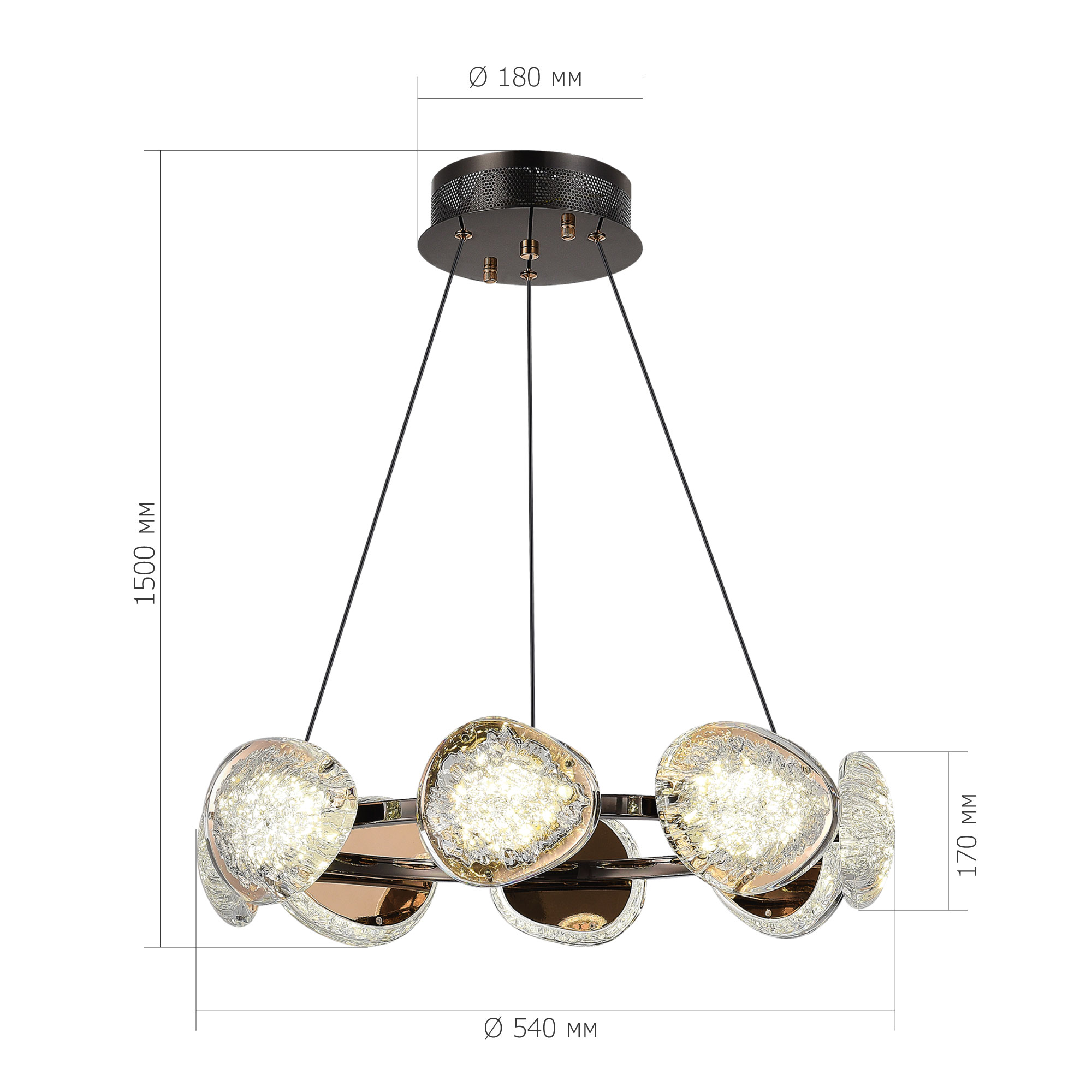 картинка SL6018.203.64 Светильник подвесной ST-Luce ENIGMA от магазина pro-decor.kz