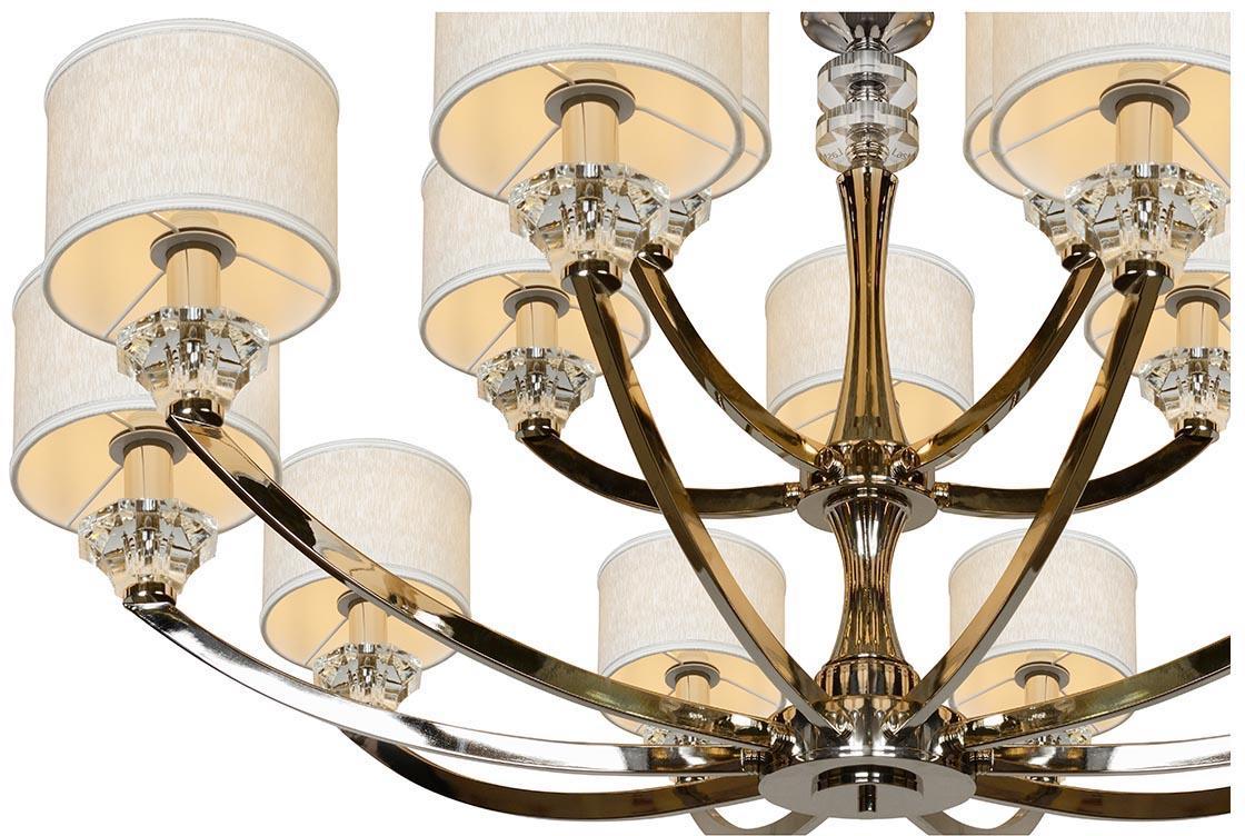 картинка Подвесная люстра iLamp Oxford 85175/10+5 CR от магазина pro-decor.kz
