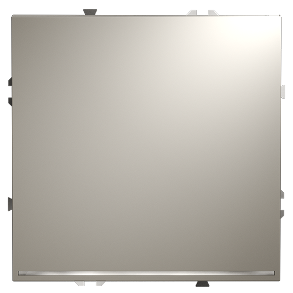 картинка Выключатель встраиваемый VOLTUM S70 одноклавишный с подсветкой 10А, (кашемир) VLS010203 от магазина pro-decor.kz