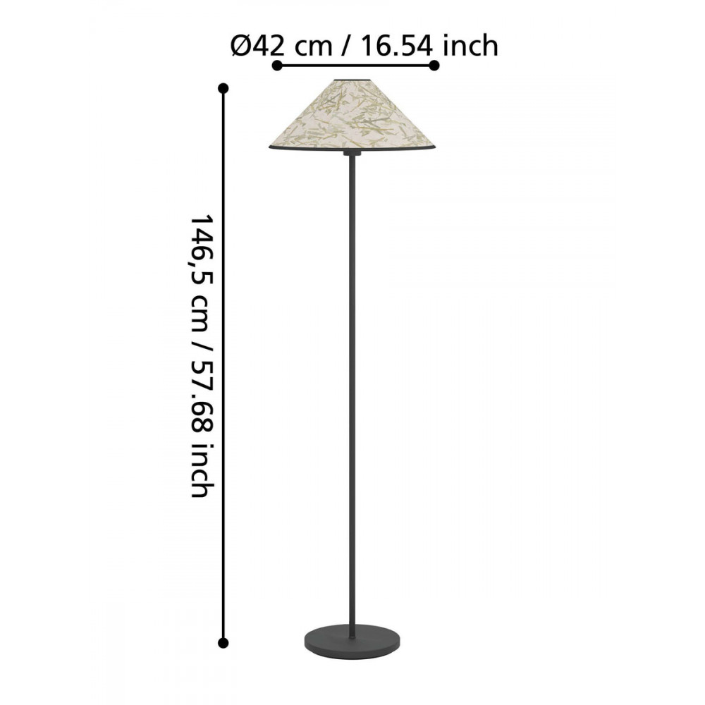 картинка 43945 Торшер с ножным выключателем OXPARK от магазина pro-decor.kz