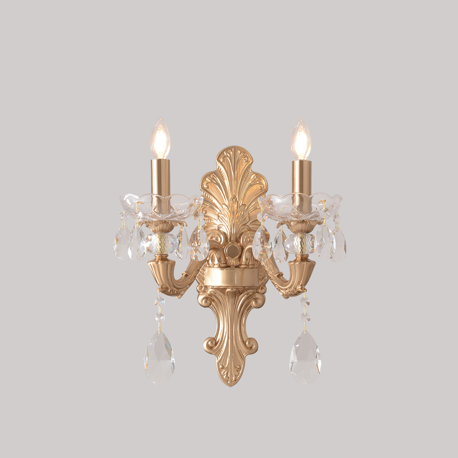 картинка Бра Crystal Lux ELIZABETH AP2 BRASS Crystal Lux 4320/402 от магазина pro-decor.kz