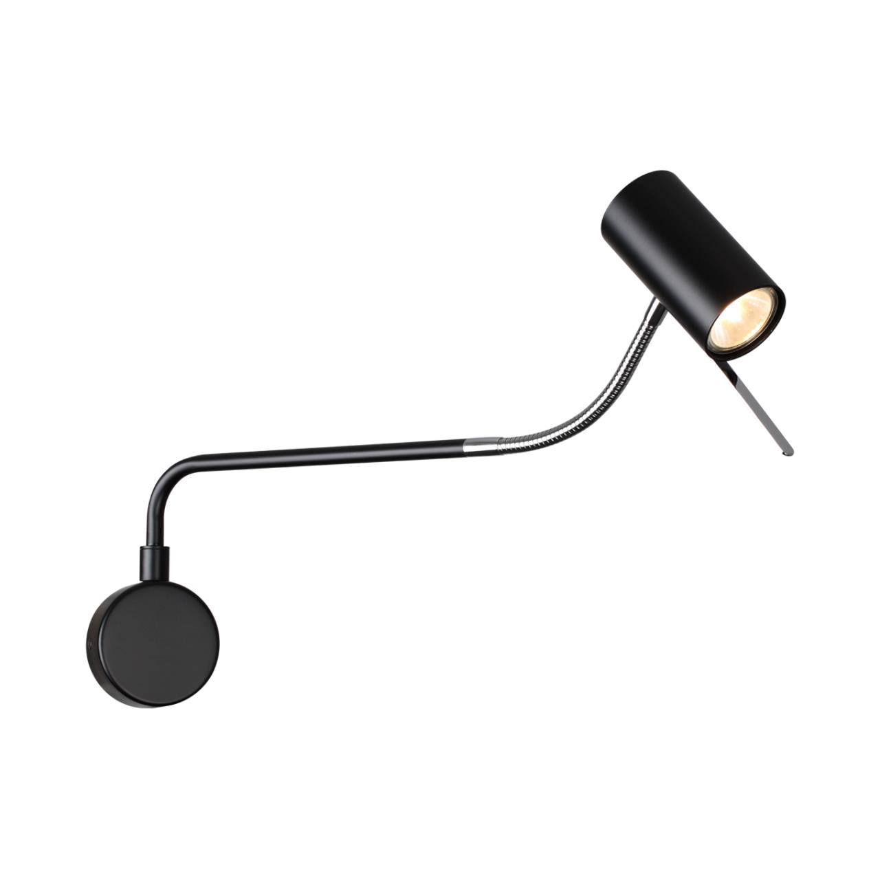картинка 4381/1W HIGHTECH ODL23 173 черный/хром/металл Настенный св-к выкл. на плафоне IP20 LED GU10 10W GIGI от магазина pro-decor.kz