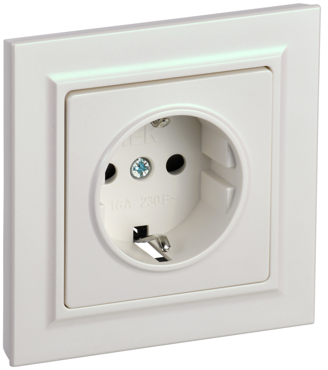 картинка BRITE Роз. с з/к/ш 16А в сб. РСР14-1-0-БрЖ жемч. IEK от магазина pro-decor.kz