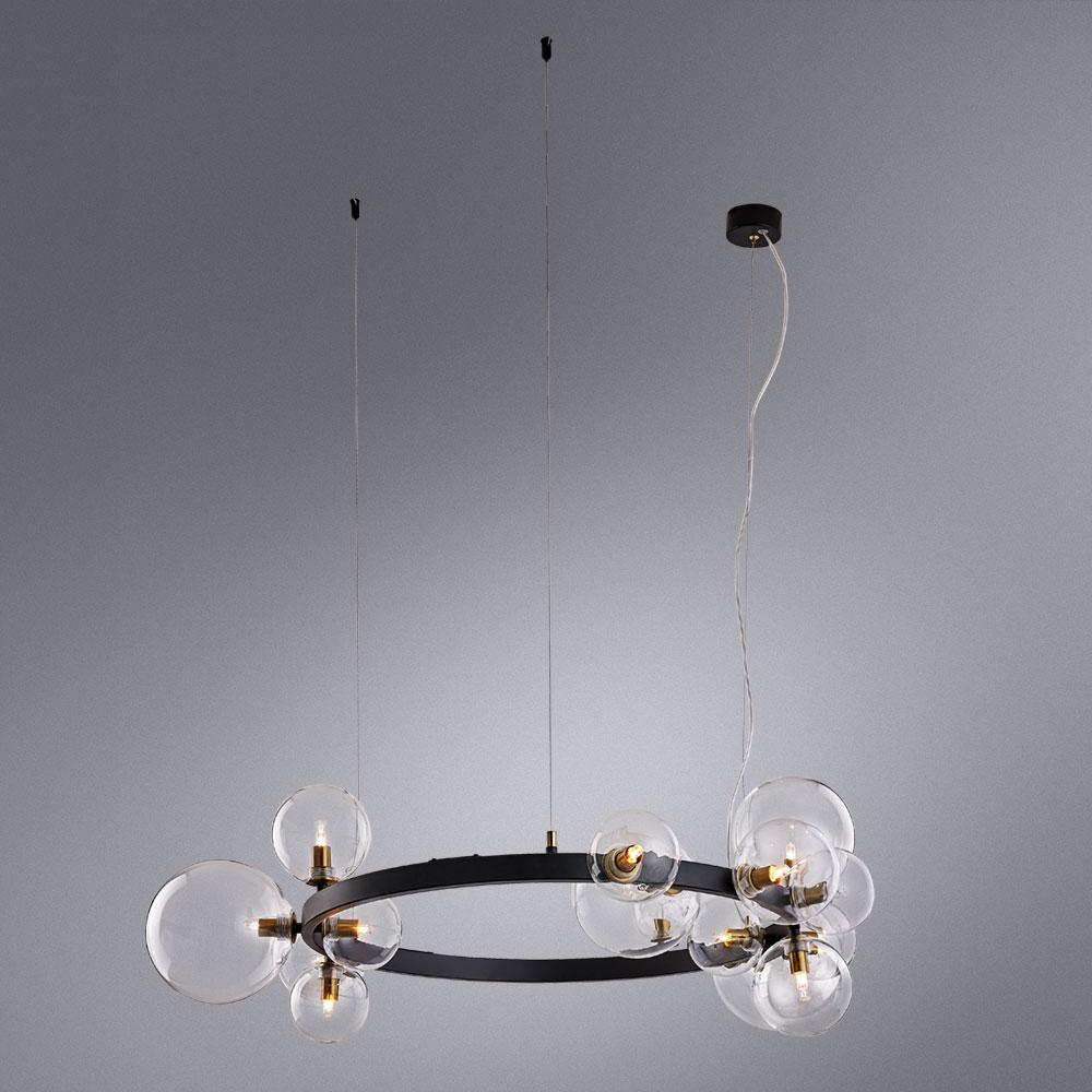 картинка Подвесная люстра Arte Lamp Vincent A7790SP-15BK магазин pro-decor.kz являющийся официальным дистрибьютором в Казахстане картинка Подвесная люстра Arte Lamp Vincent A7790SP-15BK от магазина pro-decor.kz