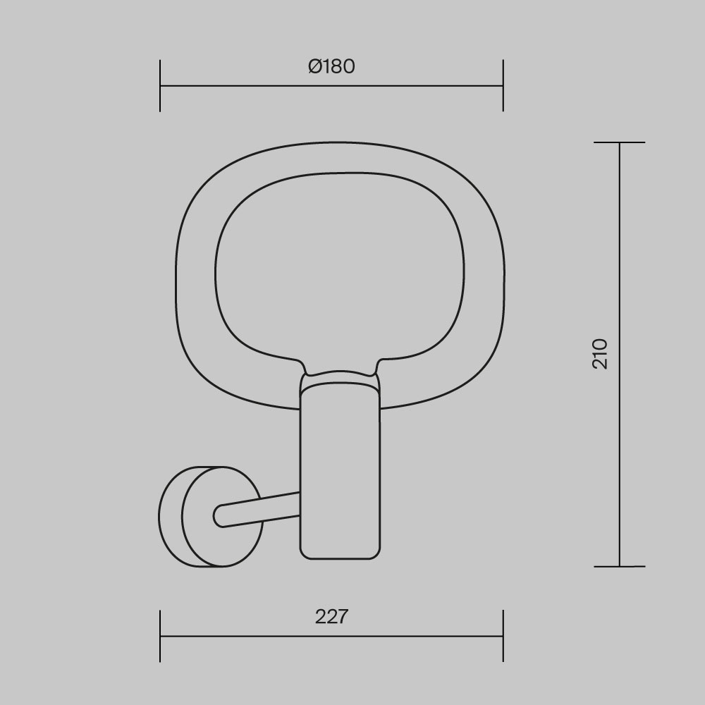 картинка Настенный светильник (бра) Maytoni MOD411WL-01G от магазина pro-decor.kz